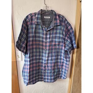 Tommy Bahama‎ Linen Blend Button Up Sz XL
